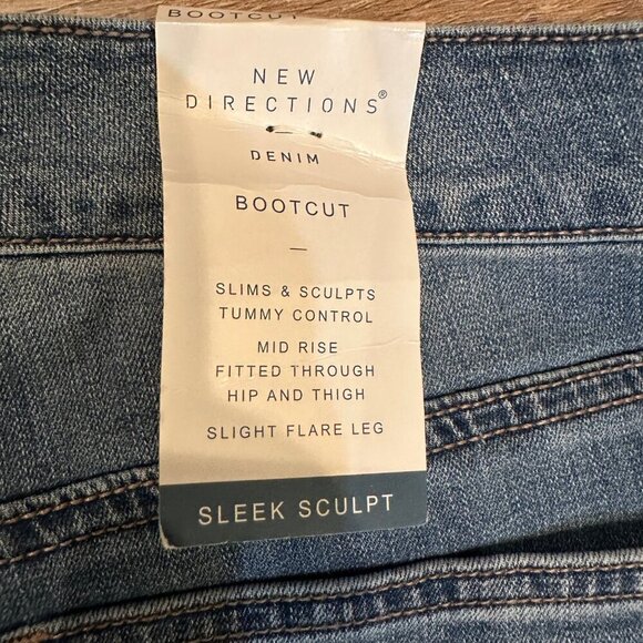 NEW DIRECTION WOMENS 14R BOOTCUT FLEX STRETCH  MIDRISE - Picture 10 of 12